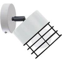 Netlighting Ohio Wall Lamp White Black 12cm 1x E27