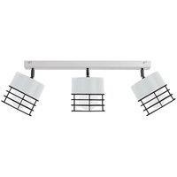 Netlighting Ohio Ceiling Spotlight Bar White Black 60cm 3x E27