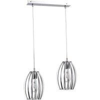 Netlighting Saya Bar Pendant Ceiling Light Grey 50cm 2x E27