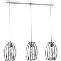 Netlighting Saya Bar Pendant Ceiling Light Grey 60cm 3x E27