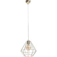 Netlighting Faro Wire Frame Pendant Ceiling Light Gold 29cm 1x E27