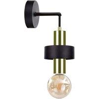 Netlighting Unica Wall Lamp Black Gold 12cm 1x E27