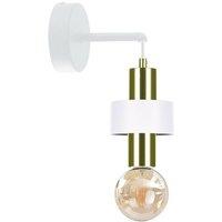Netlighting Unica Wall Lamp White Gold 12cm 1x E27