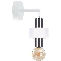 Netlighting Unica Wall Lamp White Silver 12cm 1x E27