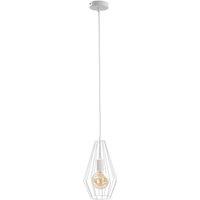 Netlighting Lex Wire Frame Pendant Ceiling Light White 19cm 1x E27
