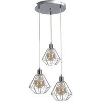 Netlighting Foskal Cluster Pendant Ceiling Light Silver 32cm 3x E27
