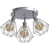 Netlighting Foskal Ceiling Spotlight Clusters Silver 32cm 3x E27