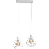 Netlighting Foskal Bar Pendant Ceiling Light White 50cm 2x E27