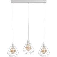 Netlighting Foskal Bar Pendant Ceiling Light White 60cm 3x E27