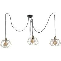 Netlighting Laya Cluster Pendant Ceiling Light Gold 3x E27