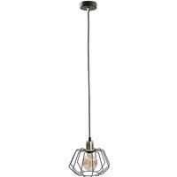 Netlighting Luna Wire Frame Pendant Ceiling Light Gold 25cm 1x E27