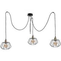 Netlighting Luna Cluster Pendant Ceiling Light Gold 3x E27