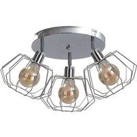Netlighting Luna Ceiling Spotlight Clusters Silver 32cm 3x E27