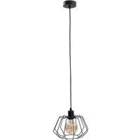 Netlighting Luna Wire Frame Pendant Ceiling Light Black 25cm 1x E27