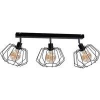 Netlighting Luna Ceiling Spotlight Bar Black 63cm 3x E27