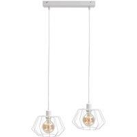 Netlighting Luna Bar Pendant Ceiling Light White 53cm 2x E27
