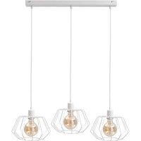 Netlighting Luna Bar Pendant Ceiling Light White 63cm 3x E27