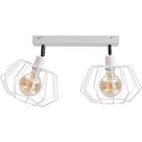 Netlighting Luna Twin Ceiling Spotlight White 50cm 2x E27
