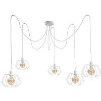 Netlighting Luna Cluster Pendant Ceiling Light White 5x E27