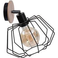 Netlighting Soho Wall Lamp Wood 25cm 1x E27 in Brown