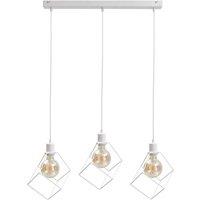 Netlighting Ruben Bar Pendant Ceiling Light White 60cm 3x E27