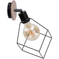 Netlighting Ruben Wall Lamp Wood 22cm 1x E27 in Brown