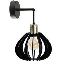 Netlighting Gemma Wall Lamp Black Gold 20cm 1x E27