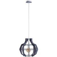 Netlighting Bento Wire Frame Pendant Ceiling Light Grey 38.5cm 1x E27