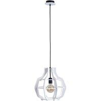 Netlighting Bento Wire Frame Pendant Ceiling Light White 38.5cm 1x E27