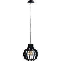 Netlighting Bento Wire Frame Pendant Ceiling Light Black 28cm 1x E27