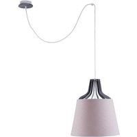 Netlighting Lucio Dome Pendant Ceiling Light Pink 38cm 1x E27 200cm Wire