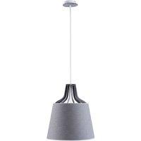 Netlighting Lucio Dome Pendant Ceiling Light Grey 38cm 1x E27