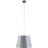 Netlighting Luca Dome Pendant Ceiling Light Silver 38cm 1x E27