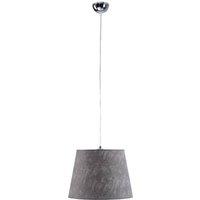 Netlighting Luca Dome Pendant Ceiling Light Grey 38cm 1x E27