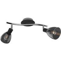 Netlighting Fog Twin Ceiling Spotlight Black 36cm 2x E14