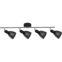 Netlighting Fog Ceiling Spotlight Bar Black 64cm 4x E14