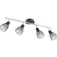 Netlighting Cage Ceiling Spotlight Bar Black 64cm 4x E14