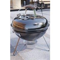 Home Discount Garden Vida Kansas Freestanding Kettle BBQ Grill With Wheels Outdoor Barbecue Picnic Party in Black