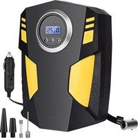 Alivio Digital Car Tyre Inflator Air Compressor 12V, Car Tyre Pump Air Pump for Car Tyres Boot Accessories in Black
