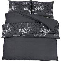 Berkfield Home Duvet Cover Set Black 140x200 cm Cotton