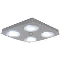 Netlighting Kyoto 4 Light Flush Ceiling Light Aluminum in Grey