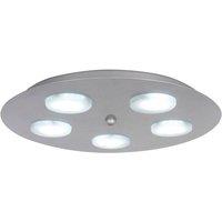 Netlighting Kyoto 5 Light Flush Ceiling Light Aluminum in Grey