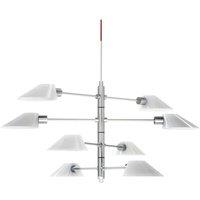 Netlighting Soeur Multi Arm Pendant Ceiling Light Shiny White
