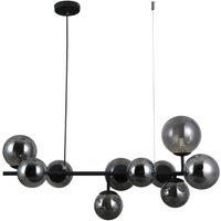 Netlighting Frontera Modern 10 Light Bar Pendant Ceiling Light G9 in Black