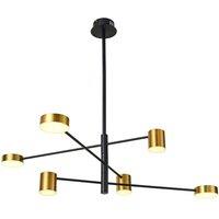 Netlighting Remdal Modern Multi Arm Pendant Ceiling Light LED 4000K in Gold