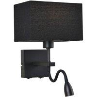 Netlighting Modern LED Bedside Lamp Black Matt Warm White 3000K 350lm