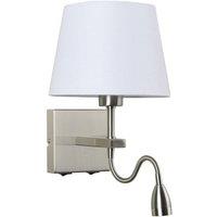 Netlighting Modern LED Bedside Lamp Nickel Warm White 3000K 350lm in Grey