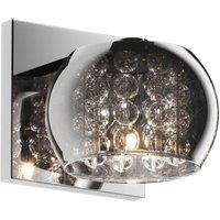 Netlighting Crystal Wall Lamp Transparent Chrome 1x G9 in Grey