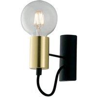 Netlighting Axon Wall Lamp Black Gold E27