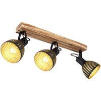 Netlighting Lenna Ceiling Spotlight Bar Dark Brown 3x E27